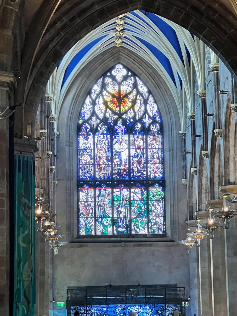 3 days in Edinburgh Scotland St Giles cathedral stained glass